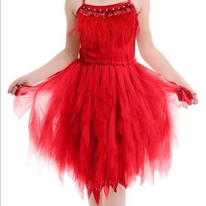 Gorgeous Dress with Feathers